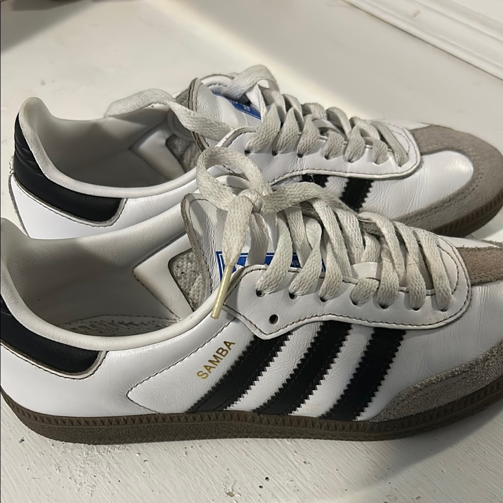 Adidas Samba White and Black Men's Shoes